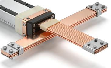 Machined copper power inverter busbar with multiple terminals