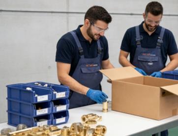 Final inspection of precision CNC machined marine components