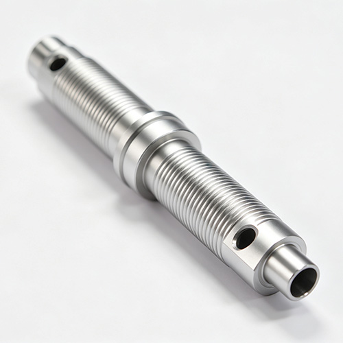 Precision CNC machined aluminum spur gear with lightweight spoke design