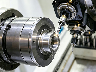 CNC turning centre producing precision cylindrical components