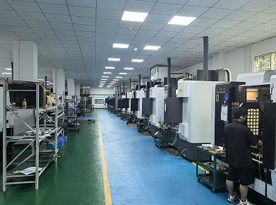 CNC production line in the Shenzhen machining workshop