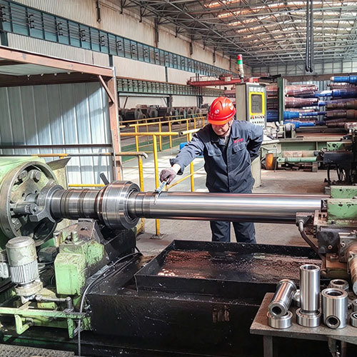 Precision ground shaft held to size after hardening